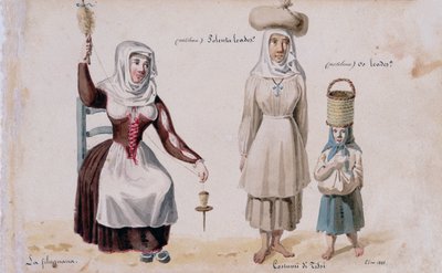 Fantasias Sardas de Tissi, impressão ms. 257, Coleção Cominotti de Italian School