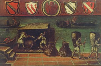 Sinal do Venetian Coal Porters Guild (painel) de Italian School