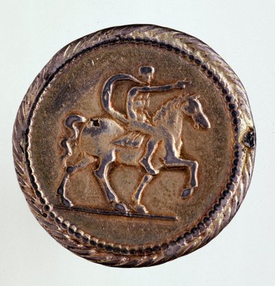 Moeda de prata (testone) de Ferrara (Ferrara): reinado do duque Ercole I d
