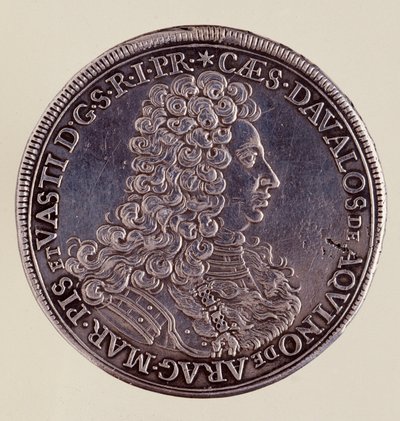 Moeda de prata (thaler) de Nápoles: Cesare Michelangelo d