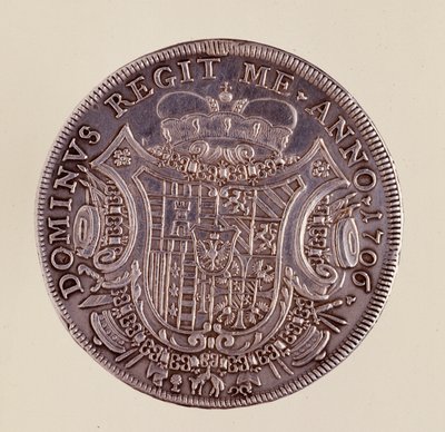 Moeda de prata (thaler) de Nápoles: Cesare Michelangelo d