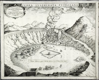 Vulcão Solfatara, Pozzuoli, Nápoles de Italian School