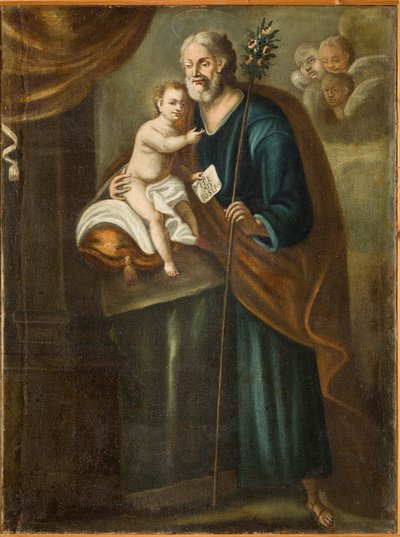 São José, primeira metade do século XVIII (óleo sobre tela) de Italian School