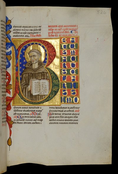 São Maurício com o livro aberto de Italian School