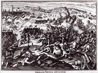 O cerco de 1683 de Viena de Italian School