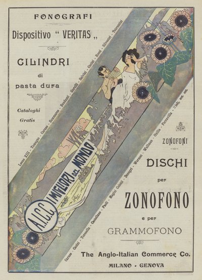 The Anglo-Italian Commerce Co (litografia a cores) de Italian School
