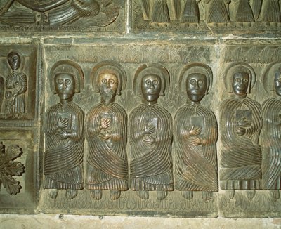 Os Apóstolos, Relevo Pré-Românico (bronze) de Italian School