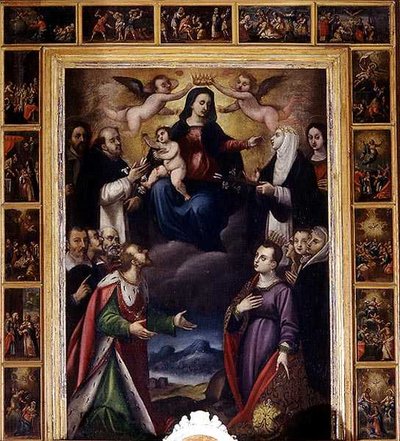 A Assunção da Virgem (óleo sobre tela) de Italian School