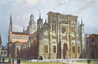 A Cartuxa perto do Pavia a partir de vistas de Milão e seus arredores de Italian School