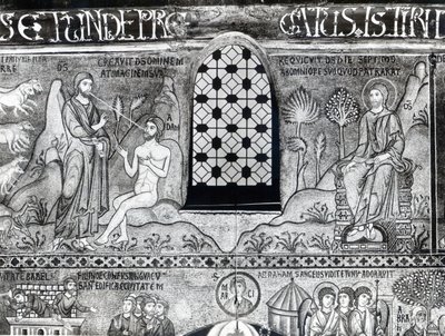 A criação de Adão (mosaico) de Italian School