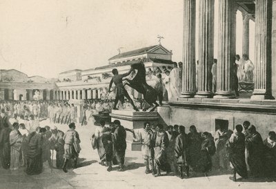 As Eleições no Fórum Civil (gravura) de Italian School