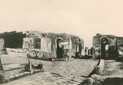 O Portão Herculano como é (gravura) de Italian School