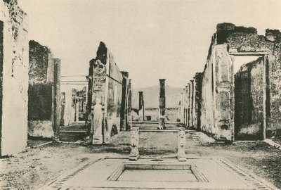 A Casa de Caio Cornélio Rufo como é (gravura) de Italian School