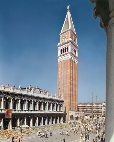 Livraria Sansoviniana e Campanile de Italian School