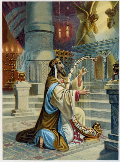 O Palmista David em "Aurea Bibbia classica: storia della rivelazione divina nell
