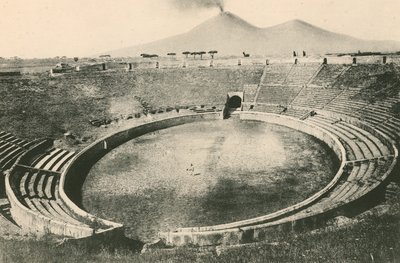O panorama do anfiteatro (gravura) de Italian School