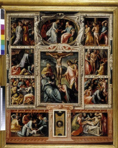 A Paixão (óleo sobre madeira) de Italian School
