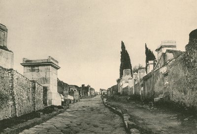 A Rua dos Túmulos como é (gravura) de Italian School