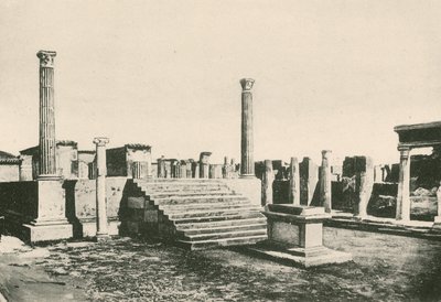 O Templo de Apolo como é (gravura) de Italian School