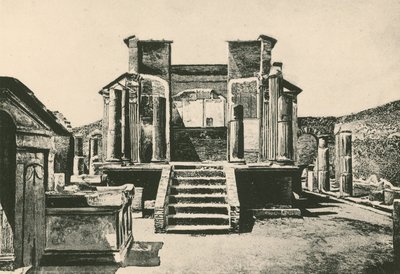 O Templo de Isis como é (gravura) de Italian School