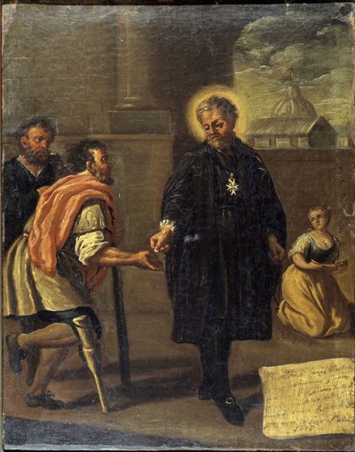 O abençoado Garcia Martinez (Garcia Martinez ferido), Escola Neapolitana de Italian School