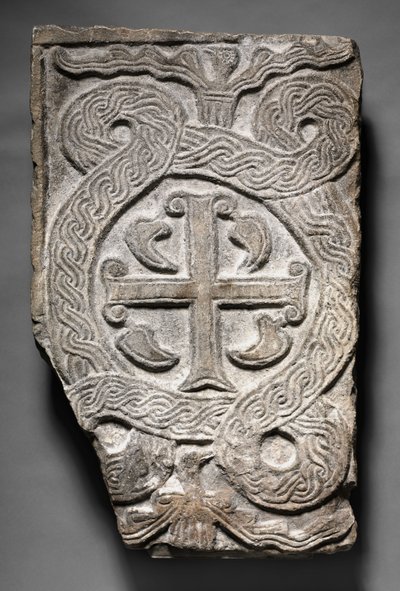 Painel Transenna com Cruz, Lombardic, 700s-800s de Italian School