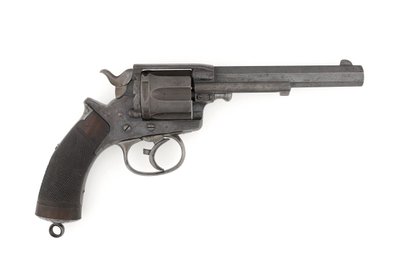 Tranter .450 polegadas com revólver de dupla acção, c.1878 (revólver, centro de fogo, Tranter MK I, .450 em dupla acção do Exército) de Italian School