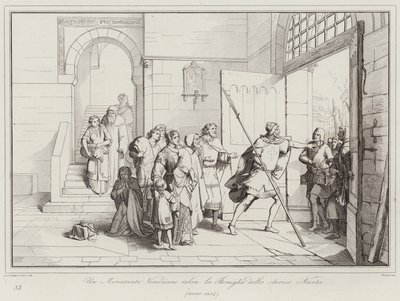 Um comerciante veneziano salva a família da histórica Niceta de Italian School