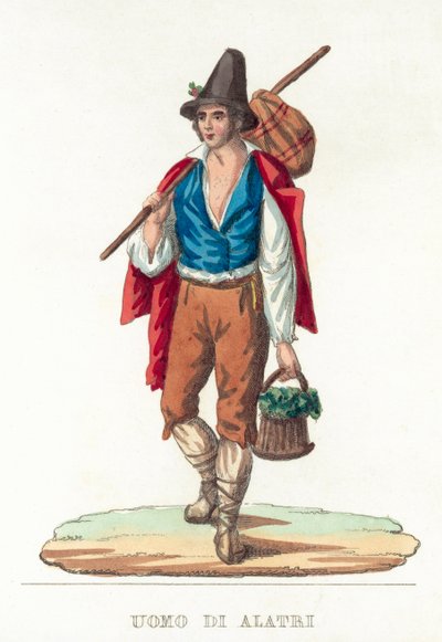 Man Of Alatri (gravura colorida) de Italian School