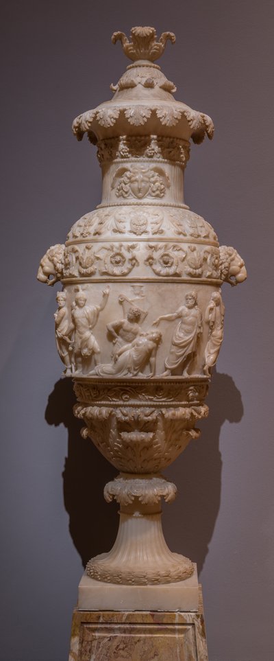 Vaso com uma cena clássica, c.1825 (alabastro) de Italian School