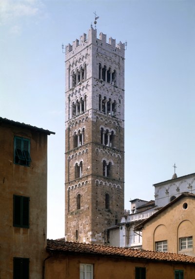 Vista da torre do sino de Italian School