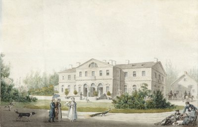 A mansão Priyutino, 1830 de Ivan Alexeyevich Ivanov