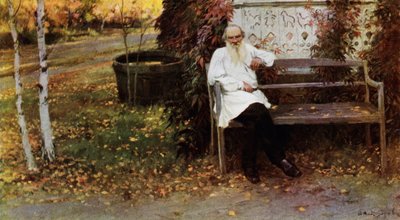 Conde Leo N Tolstoy (cor litho) de Ivan Alexeyevich Vladimirov