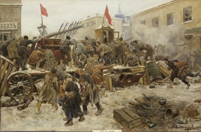 A Revolta de Moscou em dezembro de 1905, 1906. de Ivan Alexeyevich Vladimirov