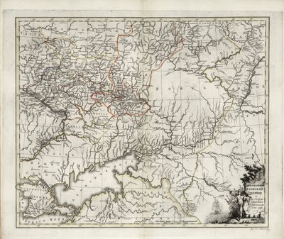 Mapa geral da província de Azov, 1782. de Ivan Ivanovich Islenyev