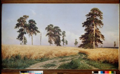 Champ de Seigle (campo Rieu) - Peinture de Ivan Ivanovich Shishkin (Chichkine) (1832-1898), huile sir toile de Ivan Ivanovich Shishkin