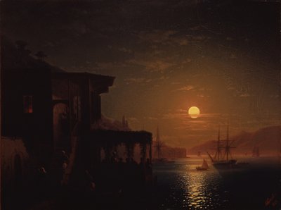 Constantinopla na noite de 1882 de Ivan Konstantinovich Aivazovsky