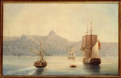 Constantinopla, porto - pintura por IKAiwasowski de Ivan Konstantinovich Aivazovsky