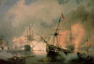 A Batalha de Navarino, 20 de outubro de 1827 de Ivan Konstantinovich Aivazovsky
