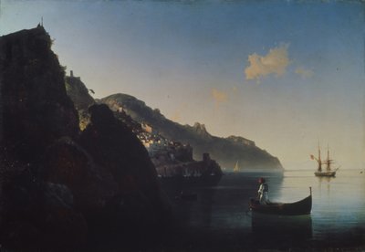 A costa perto de Amalfi, 1841 de Ivan Konstantinovich Aivazovsky