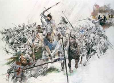 Batalha de Flodden Field, 1513, c1990-2010. de Ivan Lapper