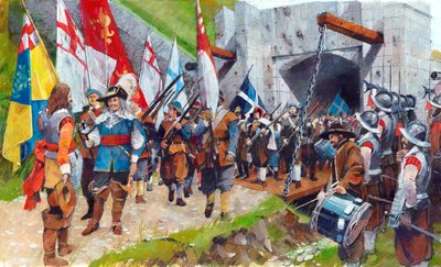 Castelo de Pendennis, Cornualha. 17 de agosto de 1646, c1990-2010 de Ivan Lapper