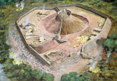 Castelo Pickering, século XII, c1990-2010 de Ivan Lapper
