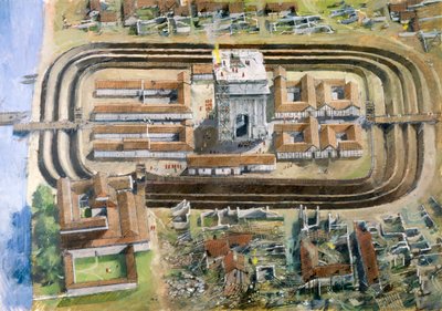 Richborough Roman Fort, século 2, 1990-2010. de Ivan Lapper