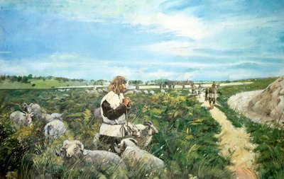 Paisagem de Stonehenge, c2500BC, c1990-2010 de Ivan Lapper