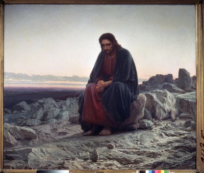 Cristo no deserto de Ivan Nikolaevich Kramskoy
