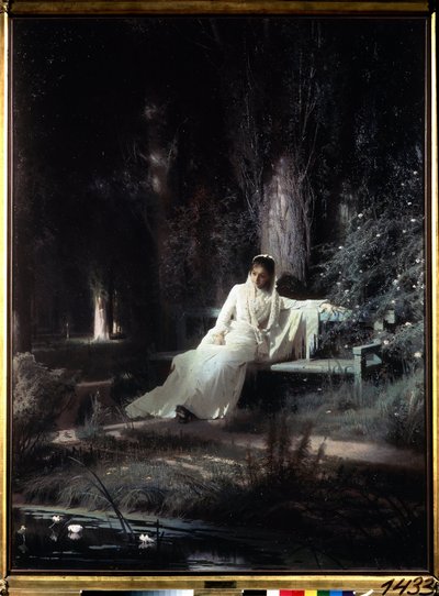 Noite iluminada pelo luar de Ivan Nikolaevich Kramskoy