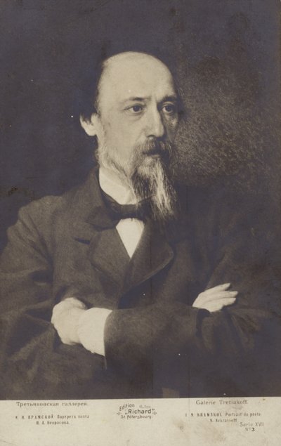 Nikolay Nekrasov, poeta russo de Ivan Nikolaevich Kramskoy