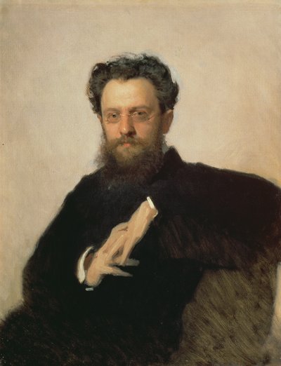 Retrato do professor A. Prachov (1846-1916), 1879 de Ivan Nikolaevich Kramskoy