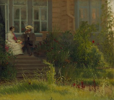 Artistas Dacha em Siverskaya, 1883 de Ivan Nikolaevich Kramskoy